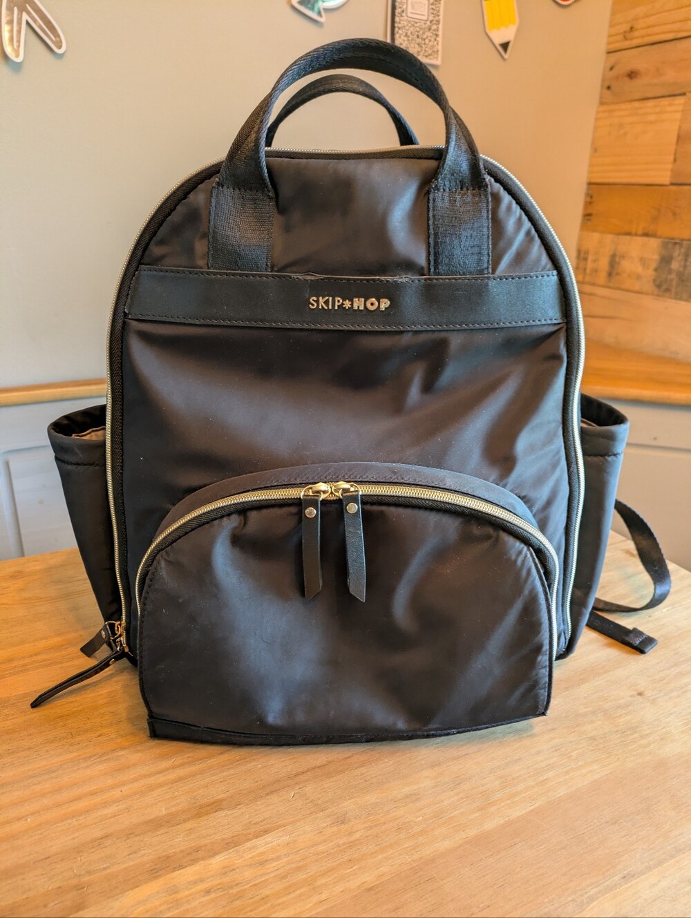 Skip hop Black Diaper Backpack